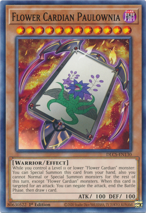 Flower Cardian Paulownia [DLCS-EN130] Common Yu-Gi-Oh!