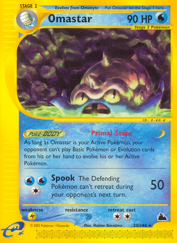 Omastar (23/144) [Skyridge] Pokémon
