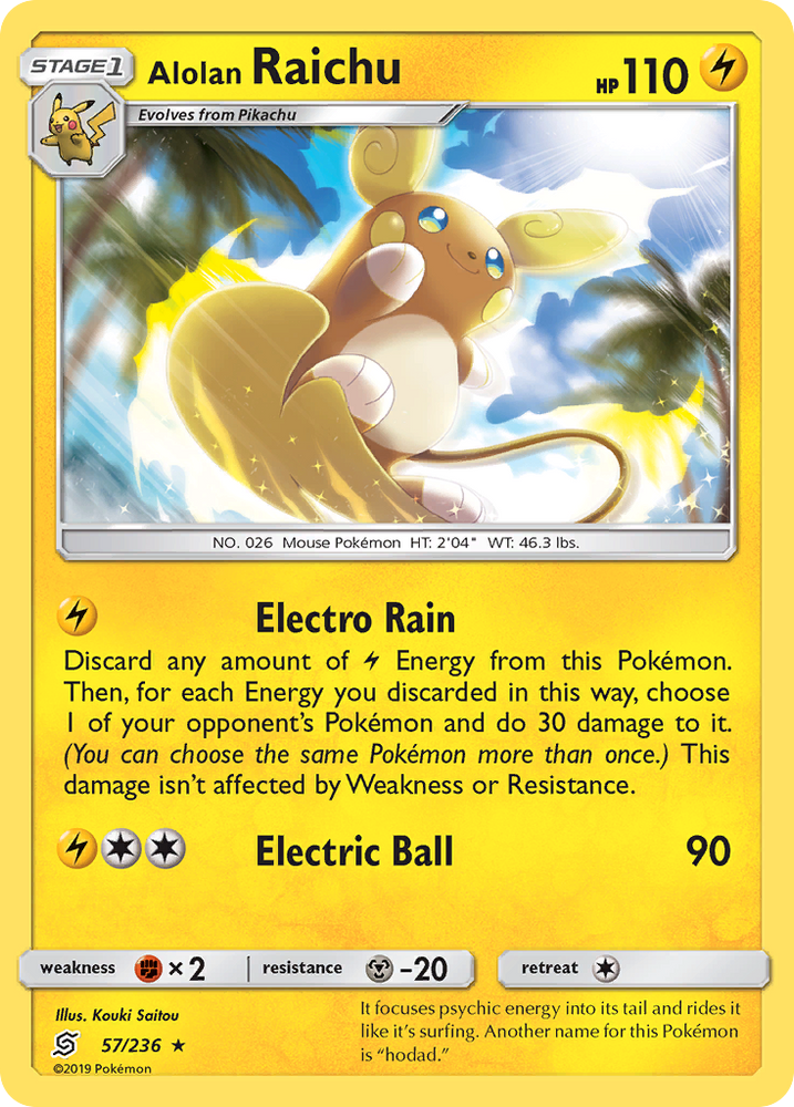 Alolan Raichu (57/236) [Sun & Moon: Unified Minds] Pokémon
