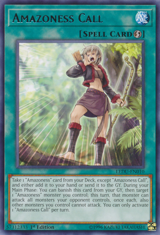 Amazoness Call [LEDU-EN010] Rare Yu-Gi-Oh!