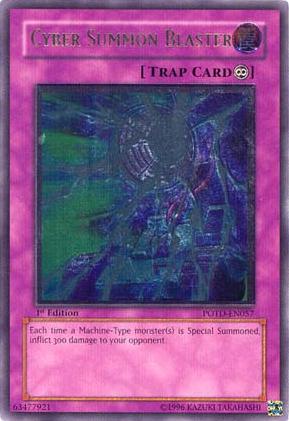 Cyber Summon Blaster [POTD-EN057] Ultimate Rare Yu-Gi-Oh!