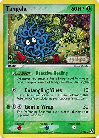 Tangela (44/92) (Stamped) [EX: Legend Maker] Pokémon