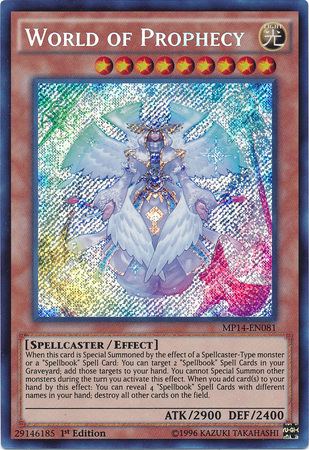 World of Prophecy [MP14-EN081] Secret Rare Yu-Gi-Oh!
