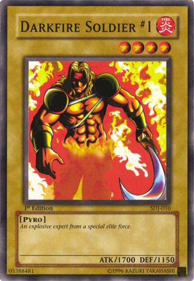 Darkfire Soldier #1 [SDJ-010] Common Yu-Gi-Oh!