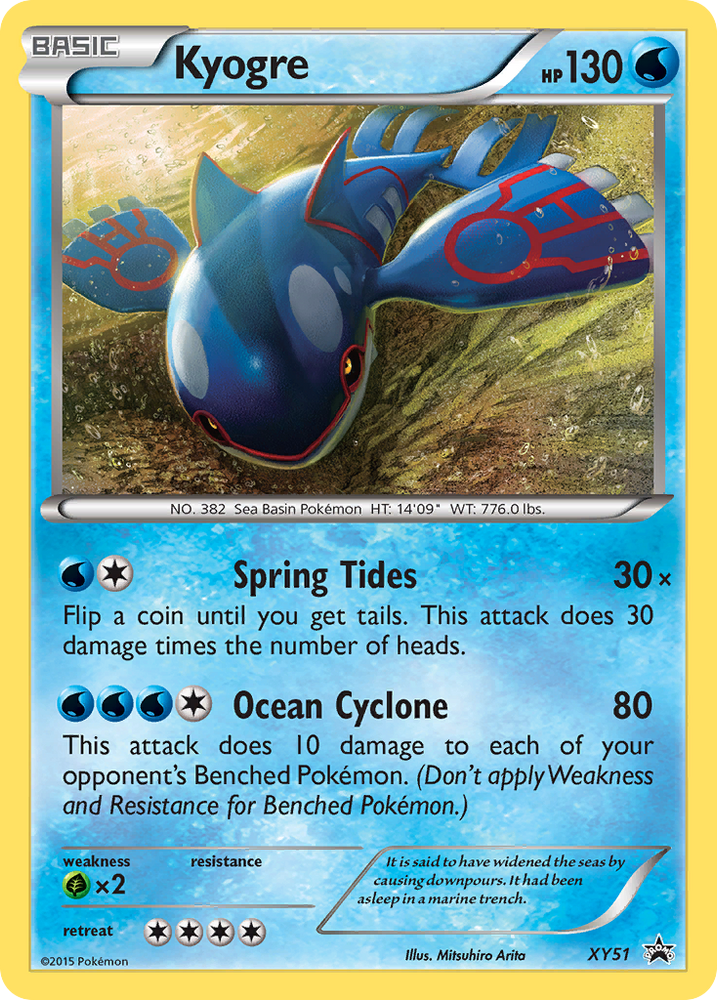 Kyogre (XY51) [XY: Black Star Promos] Pokémon