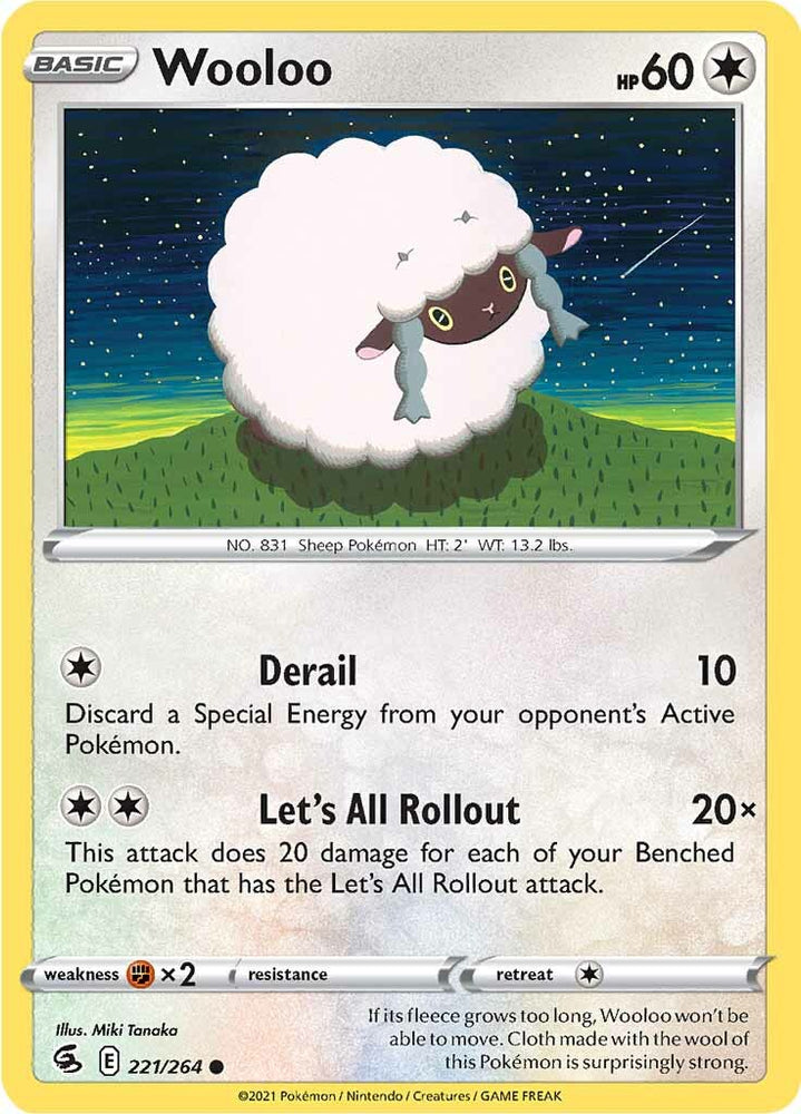 Wooloo (221/264) [Sword & Shield: Fusion Strike] Pokémon