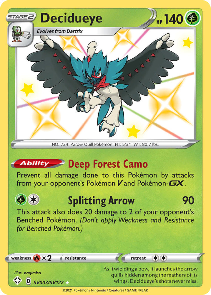 Decidueye (SV003/SV122) [Sword & Shield: Shining Fates] Pokémon
