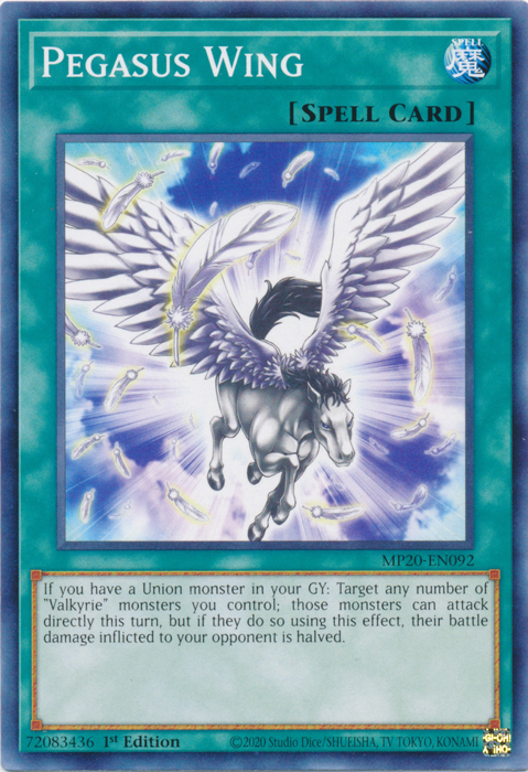 Pegasus Wing [MP20-EN092] Common Yu-Gi-Oh!