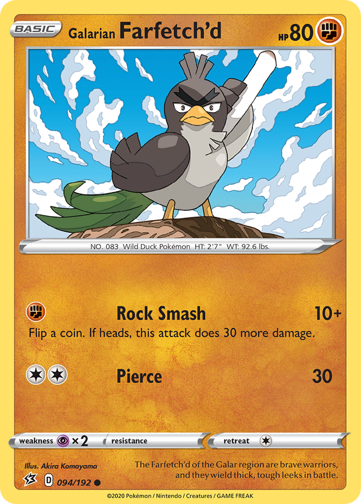Galarian Farfetch'd (094/192) [Sword & Shield: Rebel Clash] Pokémon