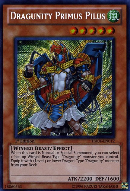 Dragunity Primus Pilus [HA04-EN012] Secret Rare Yu-Gi-Oh!