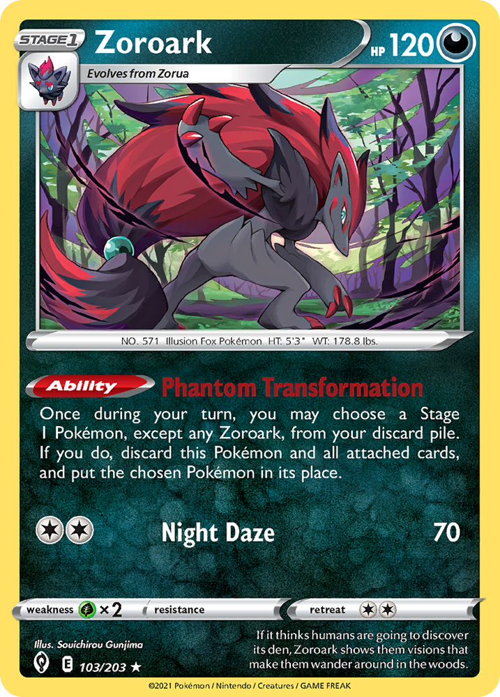 Zoroark (103/203) (Theme Deck Exclusive) [Sword & Shield: Evolving Skies] Pokémon