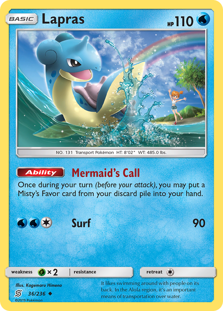 Lapras (36/236) [Sun & Moon: Unified Minds] Pokémon