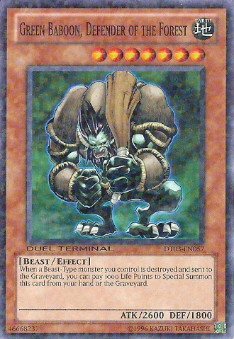 Green Baboon, Defender of the Forest [DT03-EN057] Common Yu-Gi-Oh!
