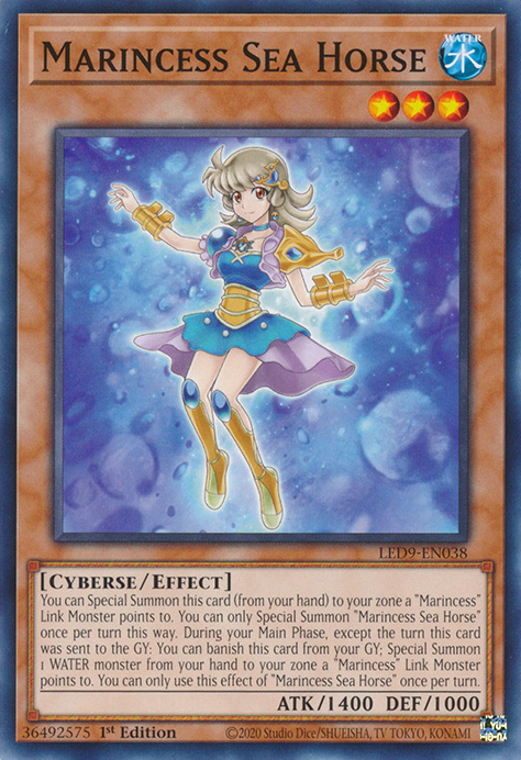 Marincess Sea Horse [LED9-EN038] Common Yu-Gi-Oh!