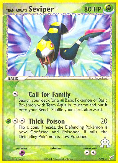 Team Aqua's Seviper (17/95) [EX: Team Magma vs Team Aqua] Pokémon