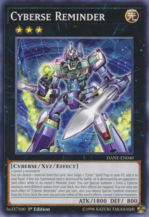 Cyberse Reminder [DANE-EN040] Common Yu-Gi-Oh!
