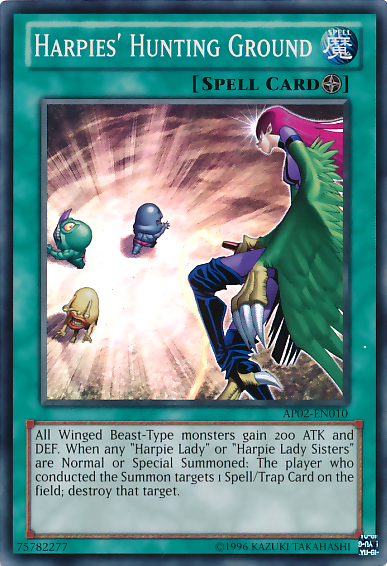 Harpies' Hunting Ground [AP02-EN010] Super Rare Yu-Gi-Oh!