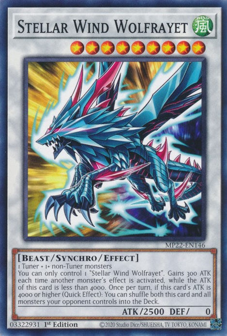 Stellar Wind Wolfrayet [MP22-EN146] Common Yu-Gi-Oh!