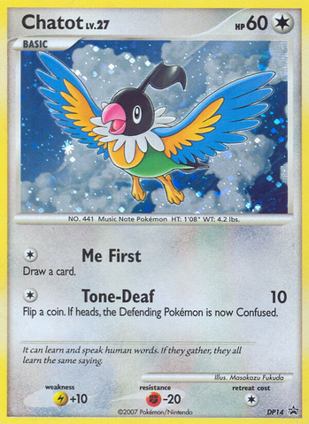 Chatot (DP14) [Diamond & Pearl: Black Star Promos] Pokémon