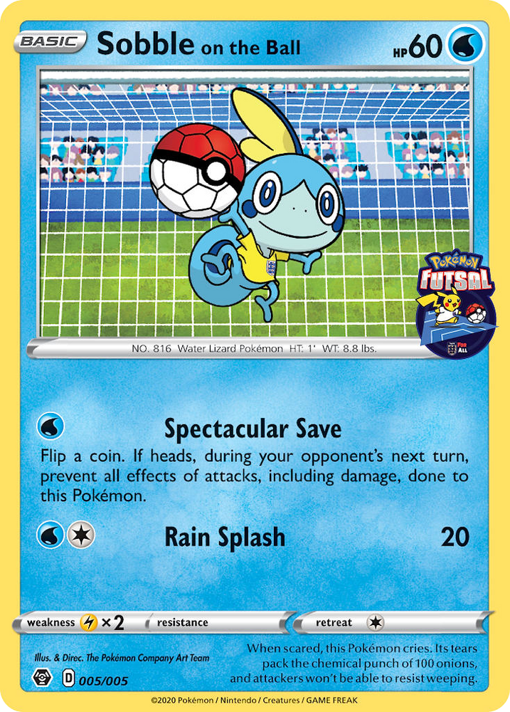 Sobble on the Ball (005/005) [Pokemon Futsal Collection] Pokémon