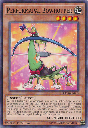 Performapal Bowhopper [CROS-EN003] Common Yu-Gi-Oh!