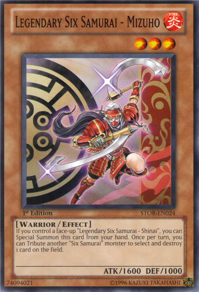 Legendary Six Samurai - Mizuho [STOR-EN024] Common Yu-Gi-Oh!