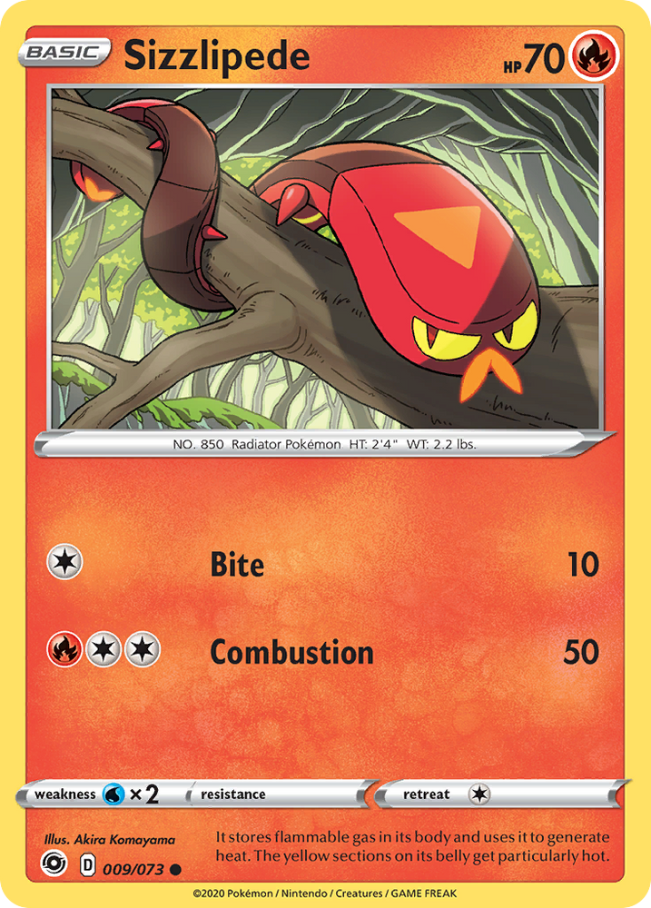 Sizzlipede (009/073) [Sword & Shield: Champion's Path] Pokémon