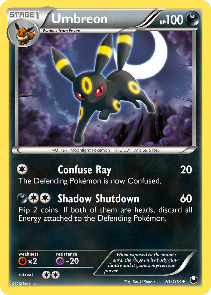 Umbreon (61/108) [Black & White: Dark Explorers] Pokémon
