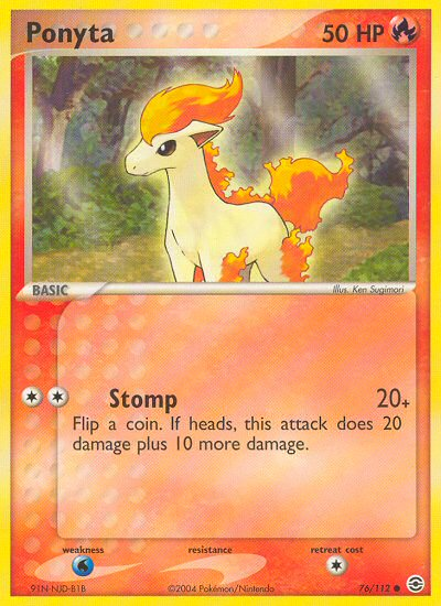 Ponyta (76/112) [EX: FireRed & LeafGreen] Pokémon