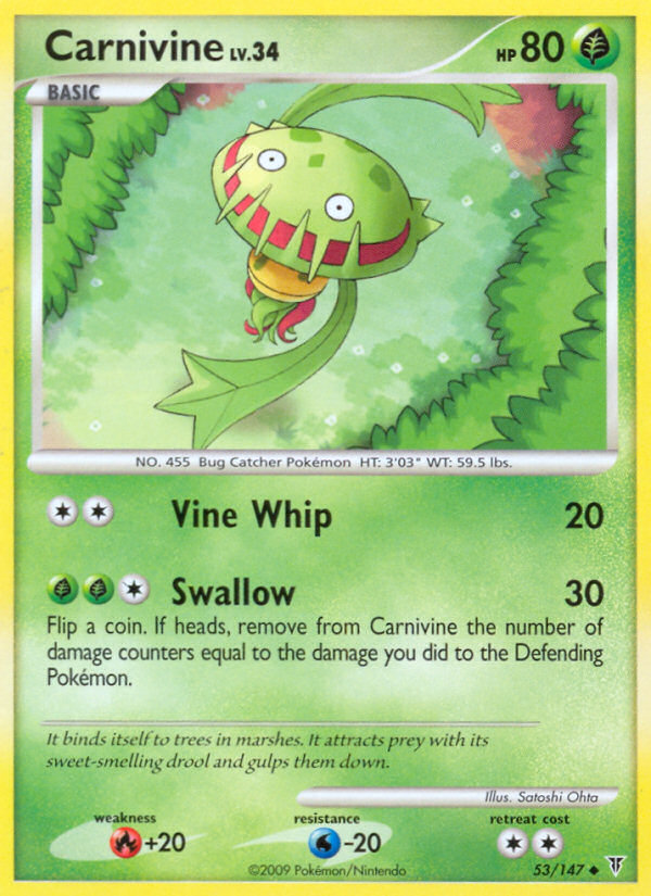 Carnivine (53/147) [Platinum: Supreme Victors] Pokémon