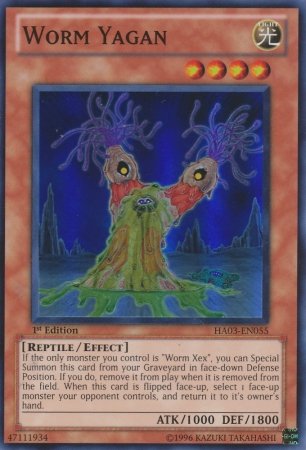 Worm Yagan [HA03-EN055] Super Rare Yu-Gi-Oh!