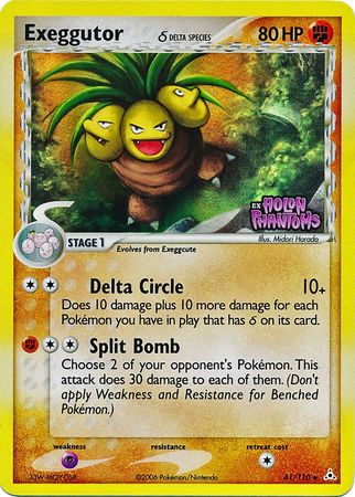 Exeggutor (41/110) (Delta Species) (Stamped) [EX: Holon Phantoms] Pokémon