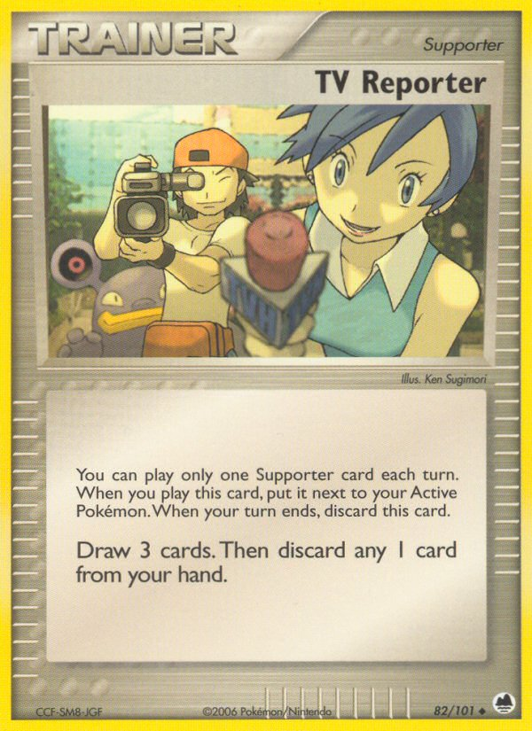 TV Reporter (82/101) [EX: Dragon Frontiers] Pokémon