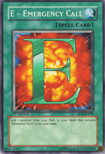E - Emergency Call [EOJ-EN039] Common Yu-Gi-Oh!