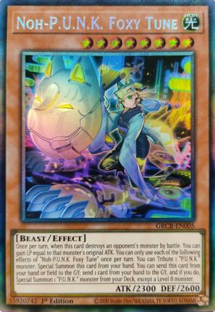 Noh-P.U.N.K. Foxy Tune [GRCR-EN005] Collector's Rare Yu-Gi-Oh!