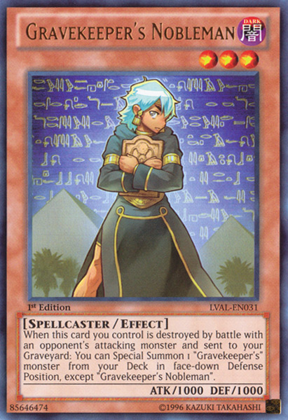 Gravekeeper's Nobleman [LVAL-EN031] Ultra Rare Yu-Gi-Oh!