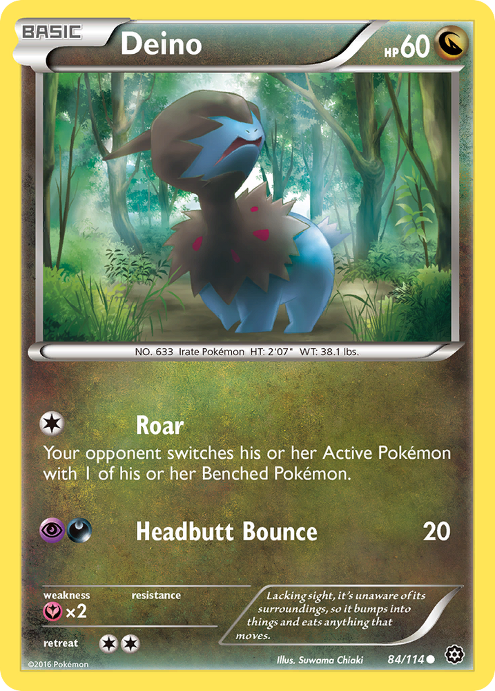 Deino (84/114) [XY: Steam Siege] Pokémon
