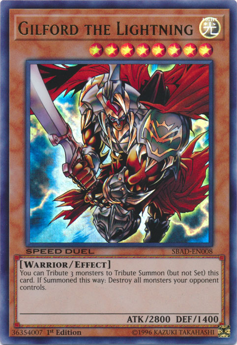 Gilford the Lightning [SBAD-EN008] Ultra Rare Yu-Gi-Oh!