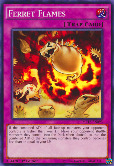 Ferret Flames [MP16-EN093] Common Yu-Gi-Oh!
