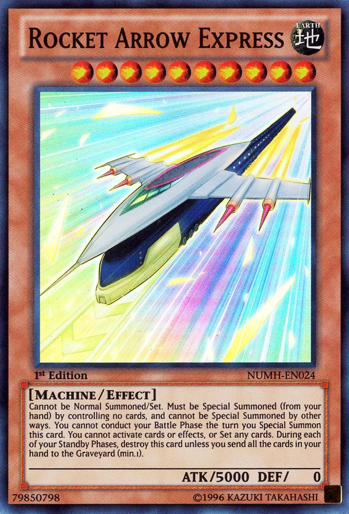 Rocket Arrow Express [NUMH-EN024] Super Rare Yu-Gi-Oh!
