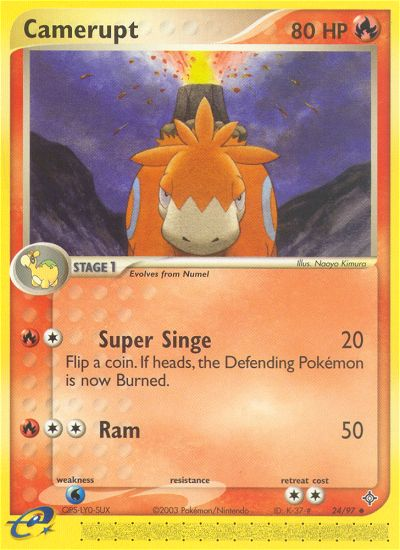 Camerupt (24/97) [EX: Dragon] Pokémon