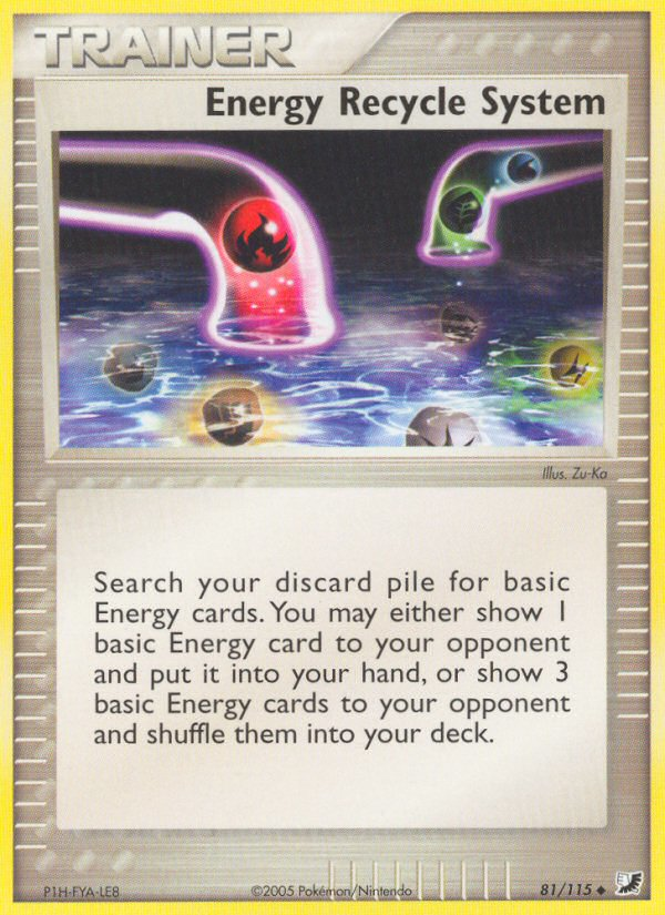Energy Recycle System (81/115) [EX: Unseen Forces] Pokémon