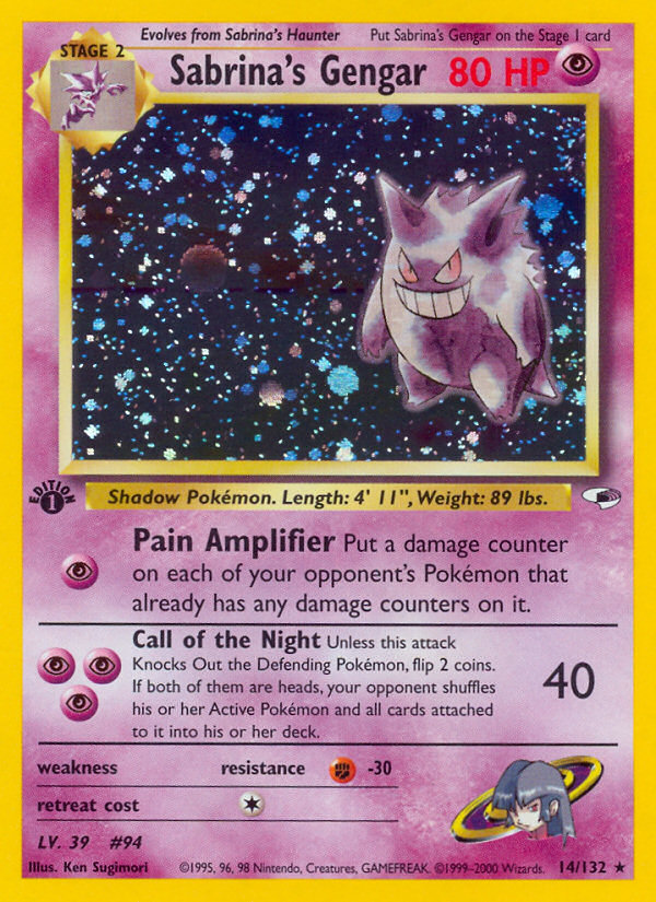 Sabrina's Gengar (14/132) [Gym Heroes 1st Edition] Pokémon
