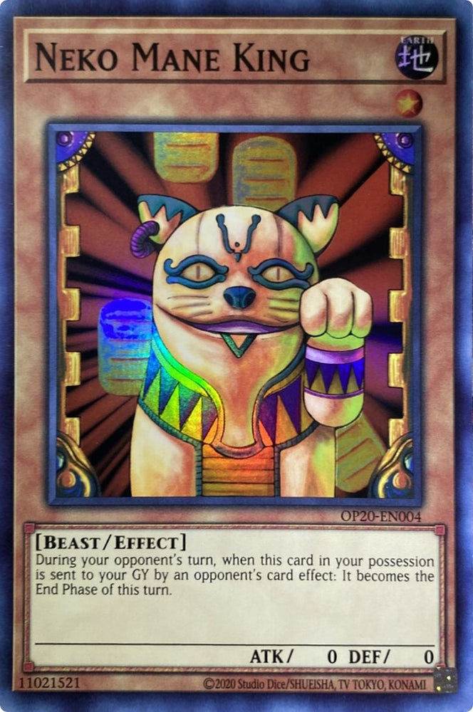 Neko Mane King [OP20-EN004] Super Rare Yu-Gi-Oh!