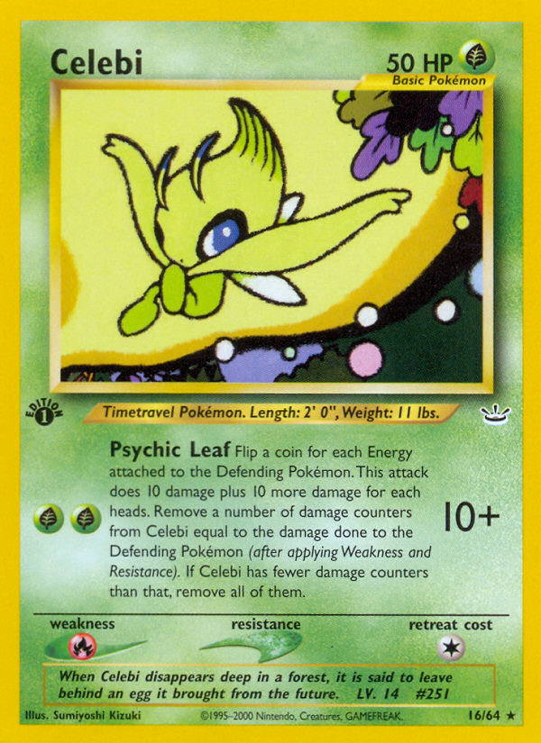 Celebi (16/64) [Neo Revelation 1st Edition] Pokémon