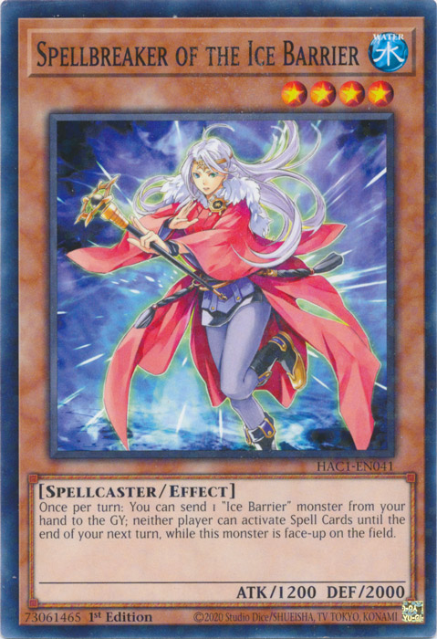 Spellbreaker of the Ice Barrier (Duel Terminal) [HAC1-EN041] Common Yu-Gi-Oh!