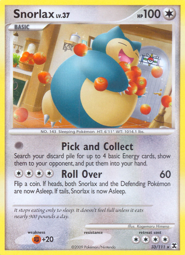 Snorlax (33/111) [Platinum: Rising Rivals] Pokémon