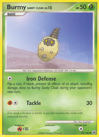 Burmy Sandy Cloak (54/100) [Diamond & Pearl: Majestic Dawn] Pokémon