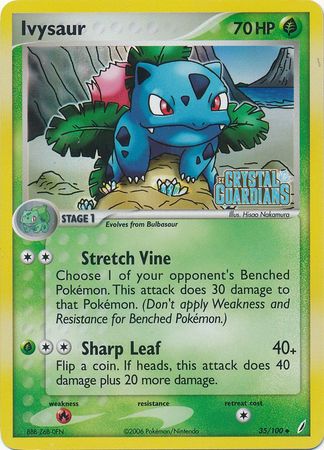 Ivysaur (35/100) (Stamped) [EX: Crystal Guardians] Pokémon