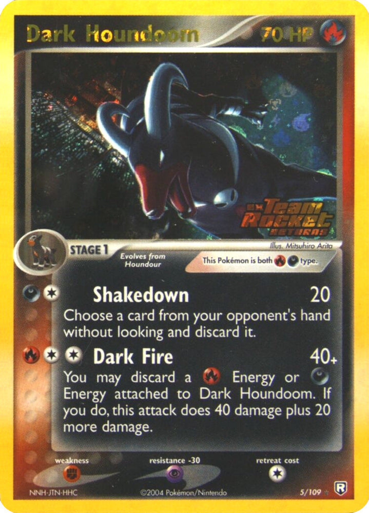 Dark Houndoom (5/109) (Stamped) [EX: Team Rocket Returns] Pokémon